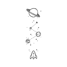Kosmos Eskiz Mini Drawings Nape Tattoo Art Drawings Simple
