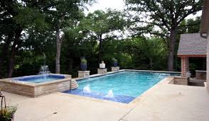 Traditional Modern Pool Lueders Coping Sundek Wet Edge Tahitian Blue Plaster Grand Effects Fire Feature Rock Port Fountain Custom Pools Pool Designs Pool