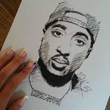 For every dark night, there's a brighter day. How To Draw Tupac Shakur Famous Singers Tupac Artwork Cute766