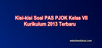 Kisi Kisi Pas Pjok Kelas 7 Kurikulum 2013 Tahun 2020 2021 Websiteedukasi Com