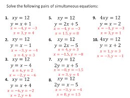 There were several simultaneous explosions in different cities. Quadratic Simultaneous Equations 3 Exercises Variation Theory
