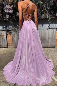 Backless Prom Dresses Spaghetti Straps Aline Sparkly Lilac Prom Dress Fashion Evening Dress Jkl1639 Lilac Prom Dresses Sparkly Prom Dresses Backless Prom Dresses