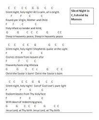 Silent Night Christmas C Major Chord Chart Thanks Yvonne Christmas Chords Silent Night Music Lessons