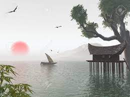 Korean painting landscape painting images landscape drawings landscape paintings traditional paintings chinese. Dreamy Asian Landscape Stock Photo Picture And Royalty Free Image Image 682025