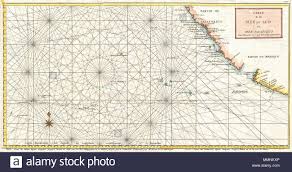 English This Is A Rare 1750 Nautical Chart Of The Pacific