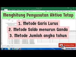 Rumus penyusutan aktiva tetap metode menurun ganda adalah penyusutan = {2 x (100% : Menghitung Penyusutan Aktiva Tetap Dengan Beberapa Metode Pencatatan Youtube