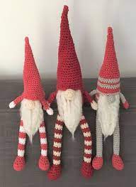 Christmas Crochet Gnomes Free Pattern Crochet Christmas Decorations Christmas Crochet Patterns Crochet Xmas