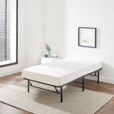 77.2 l x 54 w; Mainstays 14 High Profile Foldable Steel Bed Frame Powder Coated Steel Twin Walmart Com Walmart Com