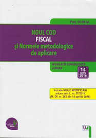Normele metodologice de aplicare a legii nr. Noul Cod Fiscal Si Normele Metodologice De Aplicare