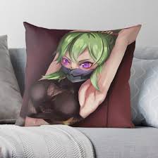 Trapped Kuki Shinobu Genshin Impact Throw Pillow for Sale by genshinwaifus  