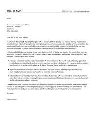 Implementing hr initiatives, developing hr procedures, coordinating . Hr Training Manager Cover Letter