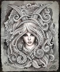 Virgo, taurus, scorpio, sagittarius and more and more coloring pages. Coloring For Adults Kleuren Voor Volwassenen Capricorn Art Coloring Pictures Zodiac Art