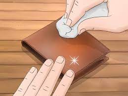 You will see this on your cotton ball or sponge, which will collect surface. 3 Simple Ways To Clean Wallet Leather Wikihow