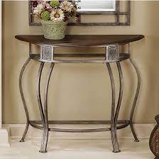 Furniture Living Room Furniture Mirror Half Moon Mirror Mirrored Console Table Metal Console Table Contemporary Console Table