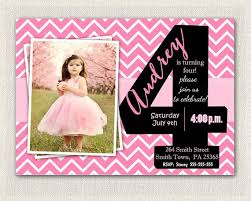 Birthday Invitation Card For 4 Year Old Boy Girls 4th Birthday Invitations Printable Fourth Birthday Invitation G Girl Birthday Party Invitations Printable Birthday Invitations Birthday Invitations Girl
