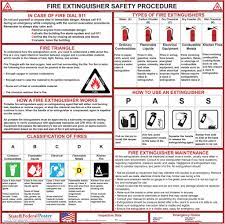 Fire Safety Extinguisher Poster Help Prevent Fire Accidents And Liability Issues With This Fire Safe Fire Safety Poster Fire Safety Lessons Fire Extinguisher