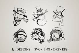Download Snowman Face Svg Graphic By Euphoria Design Creative Fabrica PSD Mockup Templates