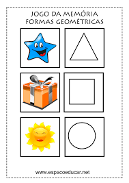 Atividades com formas geométricas para educação infantil. Jogo Da Memoria Formas Geometricas Para Imprimir E Brincar Aprendendo