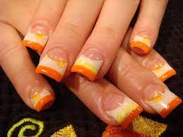 Halloween Candy Corn Fall Acrylic Nails Nails Halloween Acrylic Nails