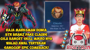 Find all instagram photos and other media types of btr_branz in btr_branz instagram account. Raja Marksman Dunia Btr Branz Pake Claude Epic Comeback Tergila Di Mpl Season 7 Mobile Legendsçš„youtubeè§†é¢'æ•ˆæžœåˆ†æžæŠ¥å'Š Noxinfluencer