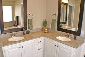 Add a touch of luxury to your bathroom with a double sink vanity unit. Pin By Amanda Swan On Dream Home L Shaped Bathroom Vanity L Shaped Bathroom Rustic Bathroom Vanities