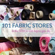Shop fabric for every creative craft project. 101 Independent Fabric Stores In The Usa Machine Embroidery Geek