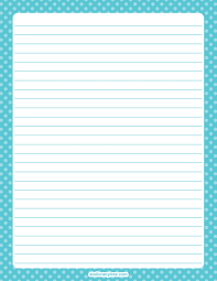 Free Blue Polka Dot Stationery And Writing Paper Free Printable Stationery Printable Stationery Writing Paper Printable