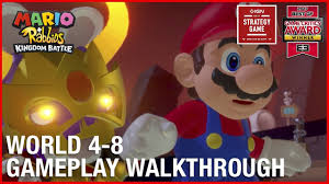 Mario + rabbids kingdom battle. Mario Rabbids Kingdom Battle World 4 8 Castle Guards Gameplay Walkthrough Ubisoft Na Youtube
