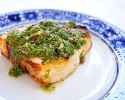 Image of Swordfish Steaks with Chimichurri Sauce