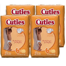 Cuties Baby Diapers Size 6 23 Count Pack Of 4