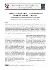 Explain briefly and give examples of malaysian cultural assumptions. Pdf Exploring Attributes Of Ethical Leadership And Ethical Guidelines In Malaysian Public Sector