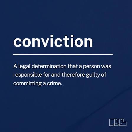 The words conviction and sentence are often used in the criminal justice  system, but how are they different? When someone is convicted, a court of  law has officially declared that a person
