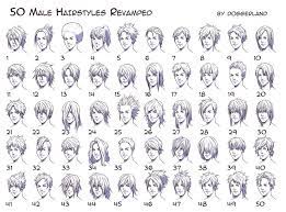 50 Male Hairstyles Revamped By Orangenuke On Deviantart Anime Boy Hair Guy Drawing Manga Hair