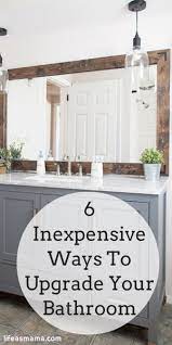 Popular home remodeling culture makes it seem like bathroom remodels must cost five figures and everything must be ripped away and replaced. 8 Inexpensive Ways To Upgrade Your Bathroom Bathrooms Remodel Diy Remodel Remodel