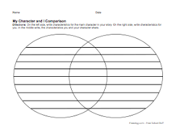 Character Compare Contrast Graphic Organizer Freeology