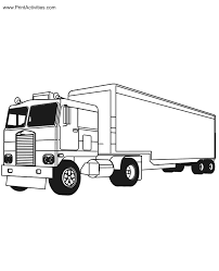 Color them in online, or print them out and use crayons, markers, and paints, to give them a cool paint job. Truck With Trailer Coloring Page Page 6 Line 17qq Com