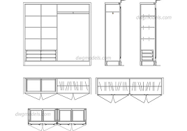 Wardrobe 2 Dwg Free Cad Blocks Download