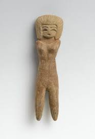 valdivia em female figurine em 2600 1500 b c e ceramic 4 5 16 x 1 1 8 x 5 8 in 11 x 2 9 x 1 6 cm brooklyn mu prehistoric art america art ancient art