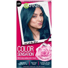 Garnier Color Sensation Hair Color Cream 6 17 Out Of The Blue Soft Teal Blue 1 Kit Walmart Com In 2020 Garnier Color Sensation Hair Color Cream Hair Color