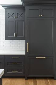 Paint Color Is Benjamin Moore 1617 Cheating Heart Benjamin Moore 1617 Cheating Heart Is A Dark Grey Timeless Kitchen White Countertops Black Kitchen Cabinets