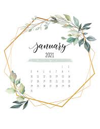 These free january calendars are.pdf files that download and print on almost any printer. January 2021 Calendar Botanical Free Printable Calendar Printables Calendar Wallpaper Monthly Calendar Printable