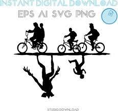 Stranger Things Svg Svgpngupside Downdesigndemogorgon For Etsy Silhouette Png Demogorgon Stranger Things