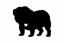 Choose any clipart that best suits your projects, presentations or other. English Bulldog Silhouette With Heart Svg Cut File By Creative Fabrica Crafts Creative Fabrica
