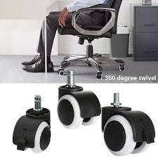 Ad Ebay 1pc Black Replacement Castor Wheels Computer Office Chair Caster 50mm Furniture Wheels Caster Chairs Office Chair Casters