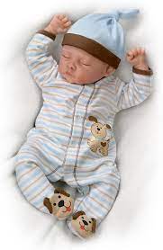 Amazon Com The Ashton Drake Galleries Sweet Dreams Danny So Truly Real Lifelike Realistic Weighted Newborn Baby Boy Doll 19 Inches Toys Games