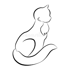 Drawing a cat is easy to do. Sitting Cat Stock Illustrations 26 081 Sitting Cat Stock Illustrations Vectors Clipart Dreamstime