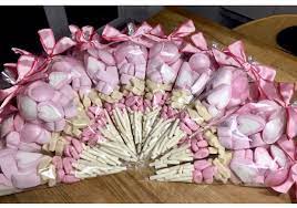 Wedding Favours Pink And Baby Shower Party Cones By Sweet Mafia Diy Wedding Favors Cheap Baby Shower Parties Baby Shower