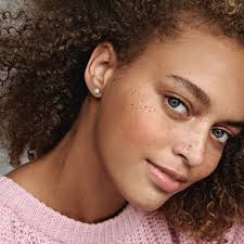 Star Silver Stud Earrings With