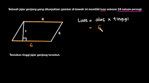 We did not find results for: Mencari Tinggi Jajar Genjang Keliling Dan Luas Matematika Khan Academy Youtube