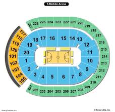 t mobile arena seating charts views